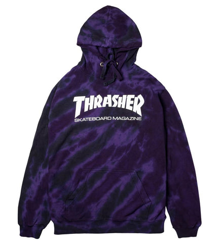 Purple Tie Dye Logo Hoody